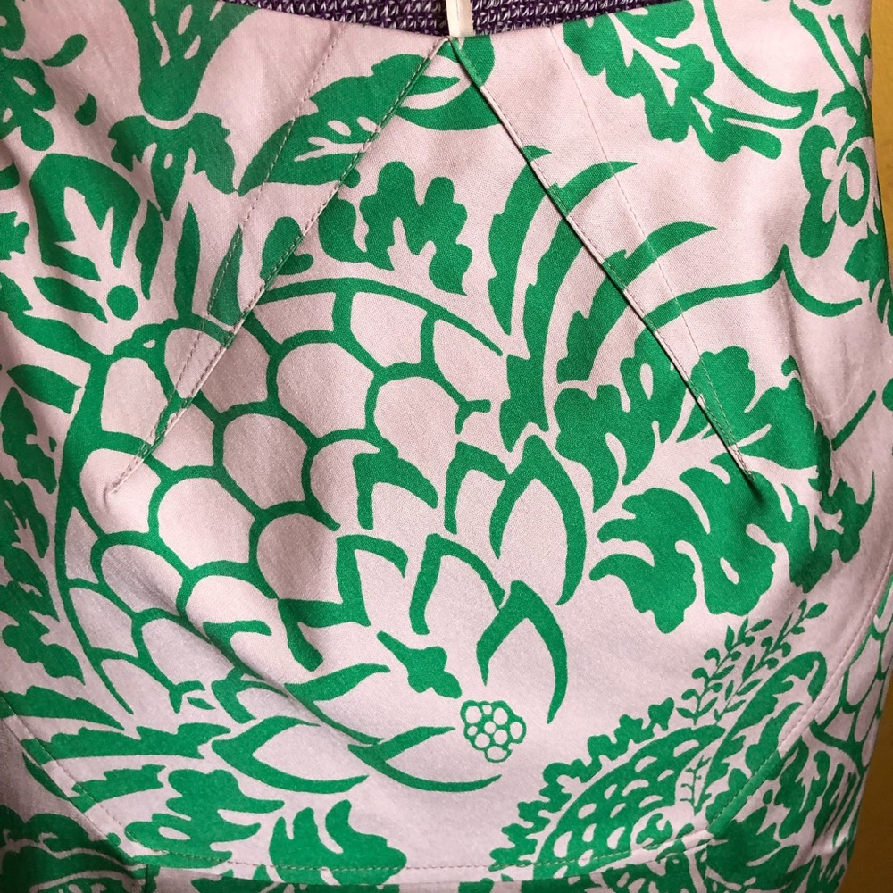 Diane von Furstenberg green printed skirt - Picture 5 of 8